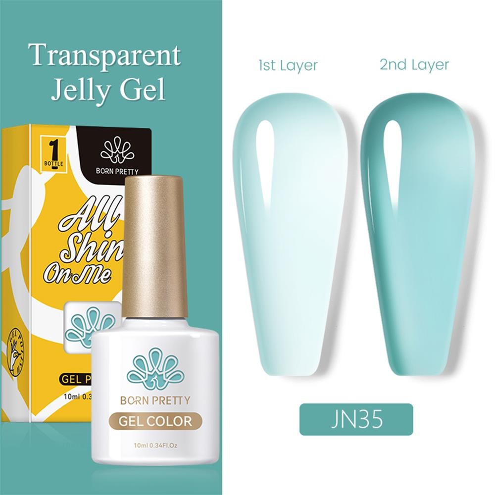 BORN PRETTY PRO JELLY NUDE GEL  10 ML YARI SAYDAM  KALICI OJE JN35