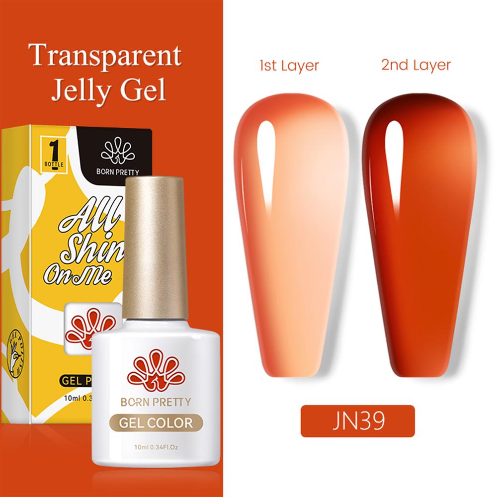 BORN PRETTY PRO JELLY NUDE GEL  10 ML YARI SAYDAM  KALICI OJE JN39