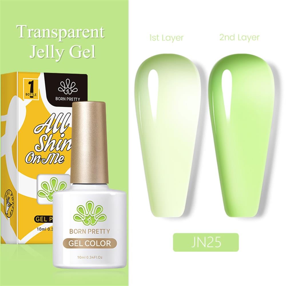 BORN PRETTY PRO JELLY NUDE GEL  10 ML YARI SAYDAM  KALICI OJE JN25