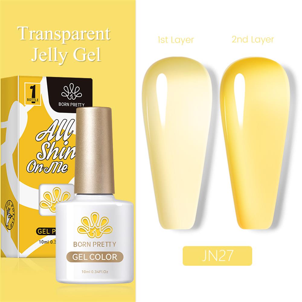BORN PRETTY PRO JELLY NUDE GEL  10 ML YARI SAYDAM  KALICI OJE JN27