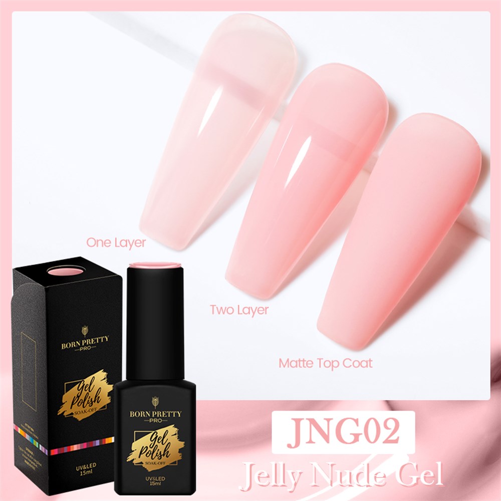 BORN PRETTY PRO JELLY NUDE GEL  15 ML KALICI OJE JNG02