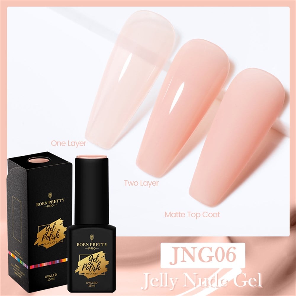 BORN PRETTY PRO JELLY NUDE GEL  15 ML KALICI OJE JNG6