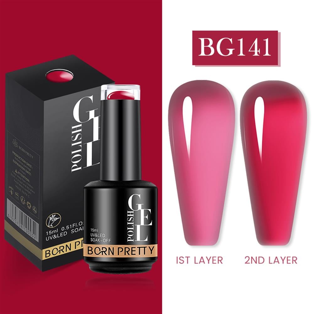 BORN PRETTY PRO JELLY NUDE GEL  15 ML YARI SAYDAM  KALICI OJE BG141