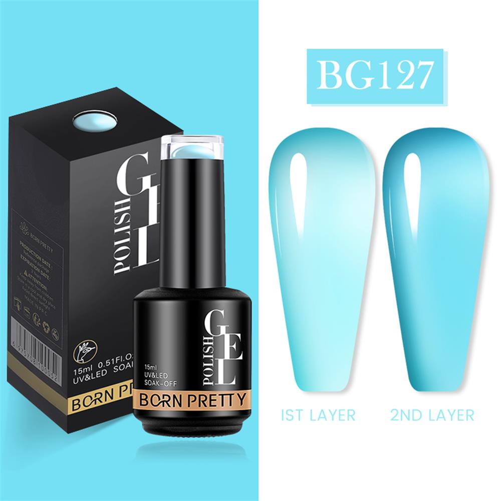 BORN PRETTY PRO JELLY NUDE GEL  15 ML YARI SAYDAM  KALICI OJE BG127