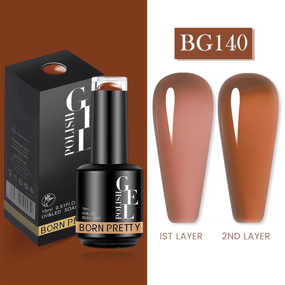 BORN PRETTY PRO JELLY NUDE GEL  15 ML YARI SAYDAM  KALICI OJE BG140