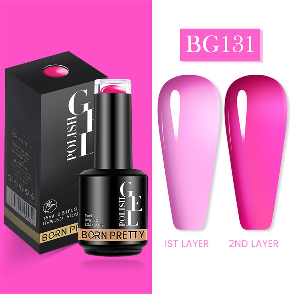 BORN PRETTY PRO JELLY NUDE GEL  15 ML YARI SAYDAM  KALICI OJE BG131