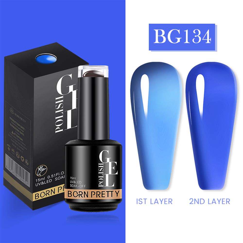 BORN PRETTY PRO JELLY NUDE GEL  15 ML YARI SAYDAM  KALICI OJE BG134