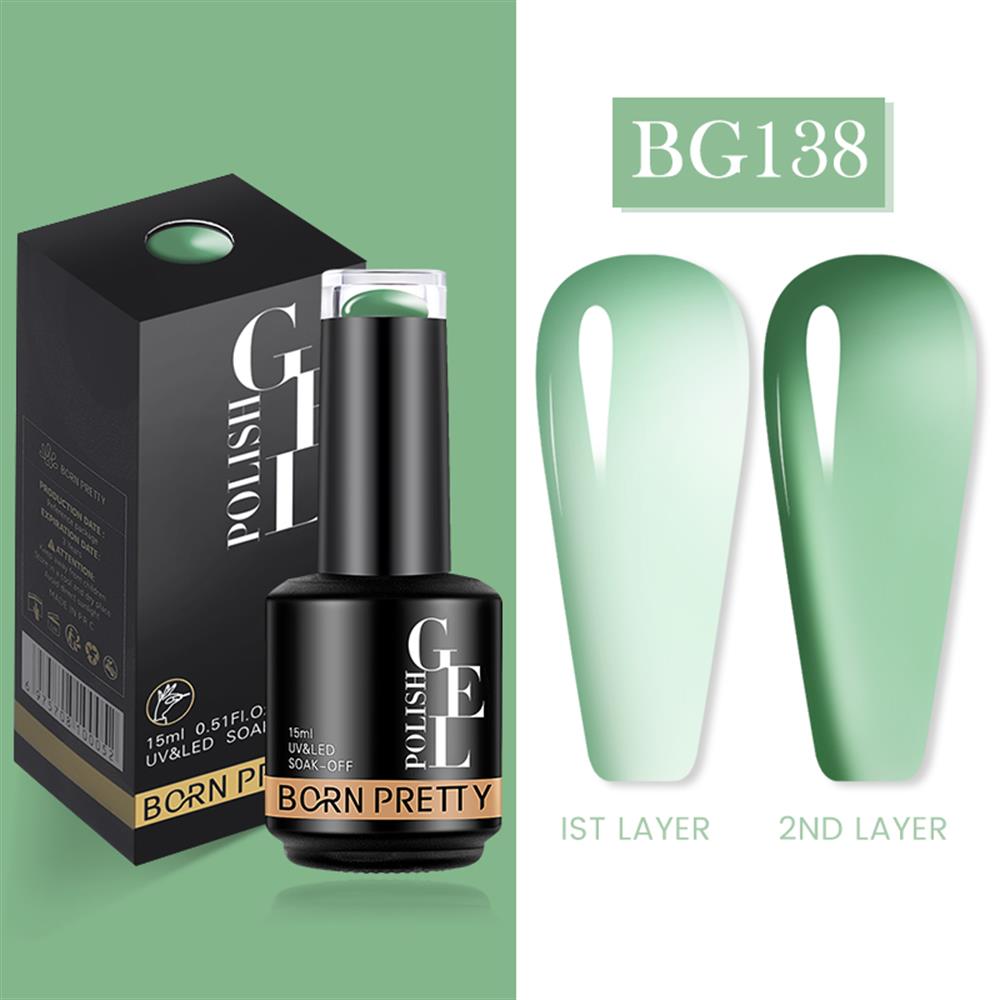 BORN PRETTY PRO JELLY NUDE GEL  15 ML YARI SAYDAM  KALICI OJE BG138
