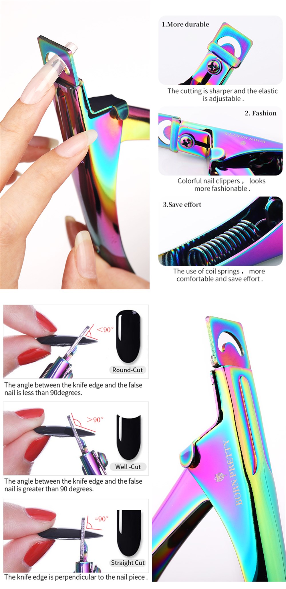 BORN PRETTY PRO RAINBOW PENS MAKASI 