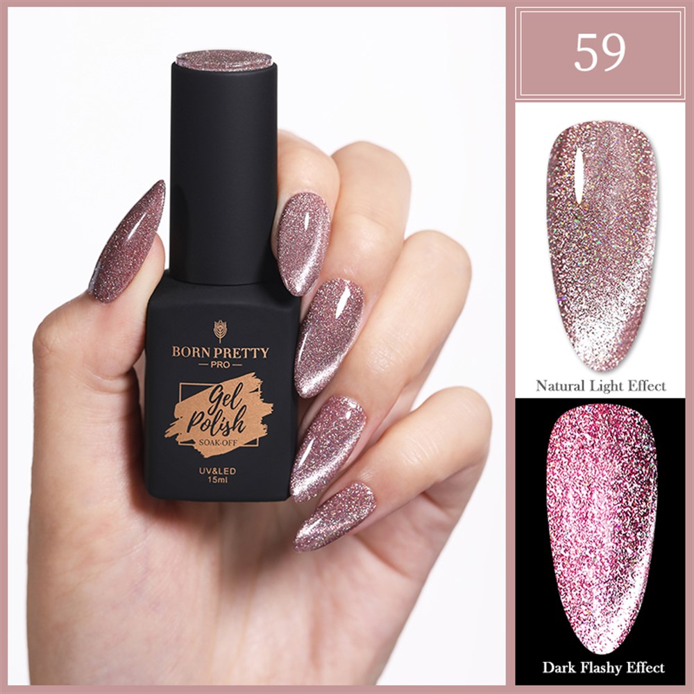 BORN PRETTY PRO TRUBUTY SERİSİ 15 ML REFFLEKTÖRLÜ KEDİ GÖZÜ MANYETİK (REFLECTIVE CAT EYE MAGNETIC) KALICI OJE 59