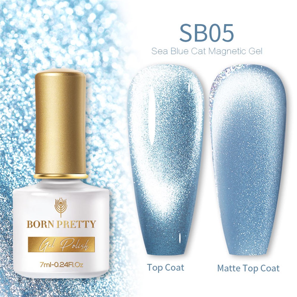 BORN PRETTY SEA BLUE CAT MAGNETIC GEL (KEDİ GÖZÜ KALICI OJE ) SB05