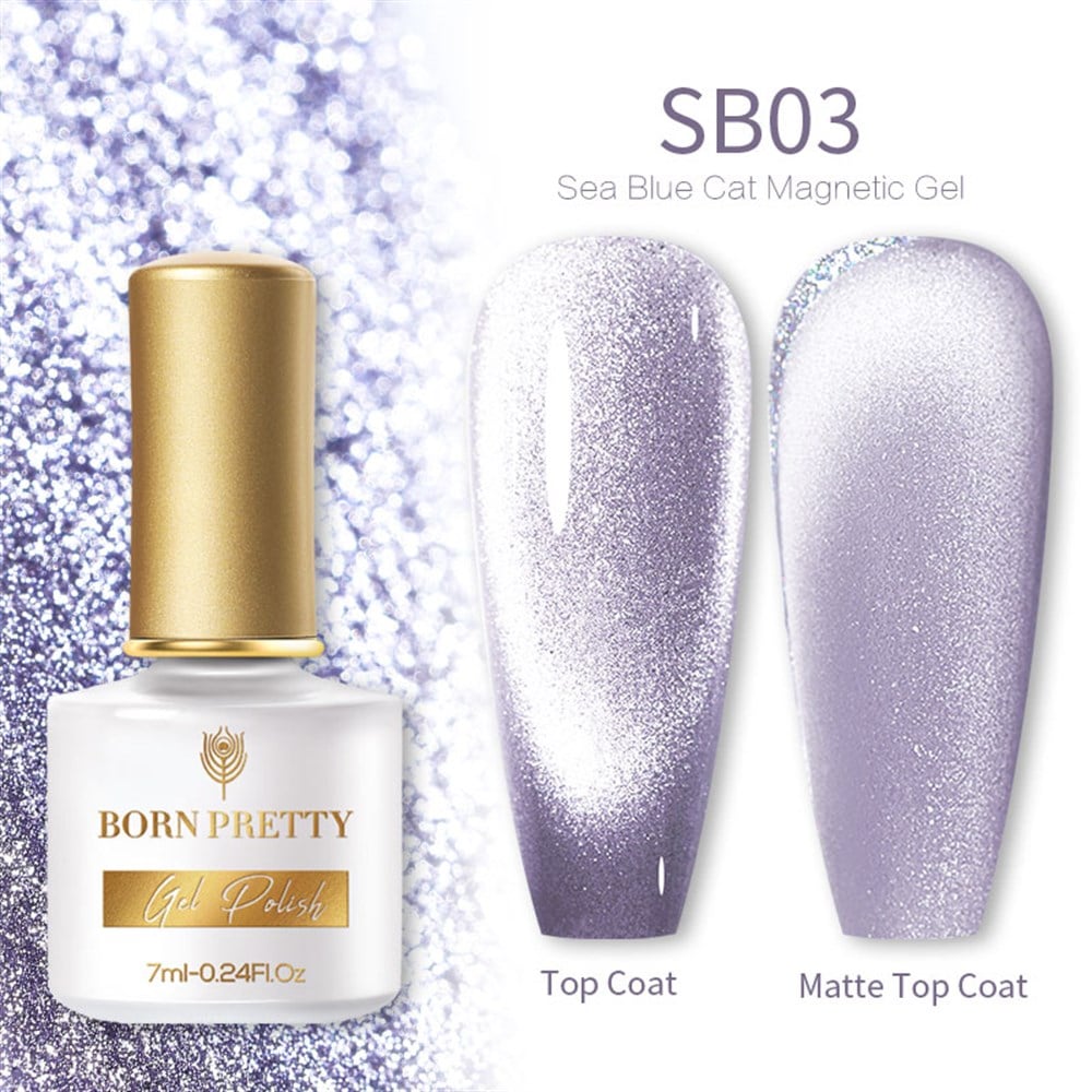 BORN PRETTY SEA BLUE CAT MAGNETIC GEL (KEDİ GÖZÜ KALICI OJE ) SB03