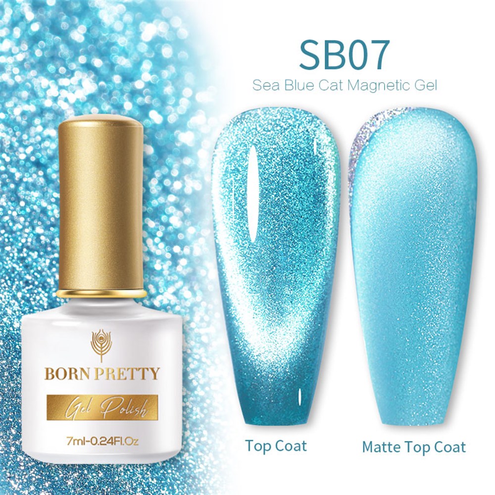 BORN PRETTY SEA BLUE CAT MAGNETIC GEL (KEDİ GÖZÜ KALICI OJE ) SB07