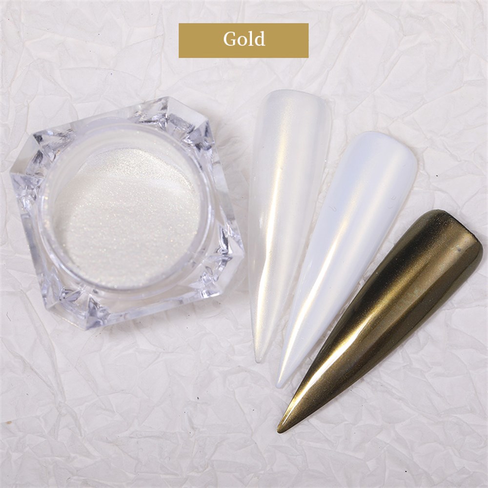 BORN PRETTY YANAR DÖNER İNCİ TOZU (CROME POWDER) 03 GOLD