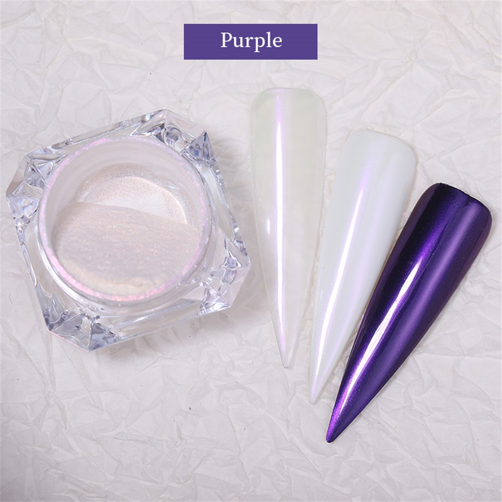 BORN PRETTY YANAR DÖNER İNCİ TOZU (CROME POWDER) 01 PURPLE 