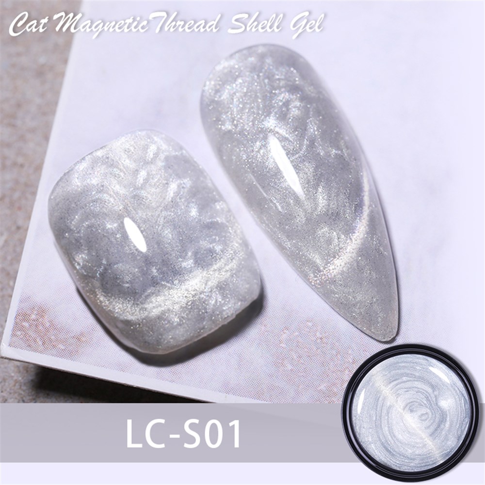 LILYCUTE 7ml Cat Eye Shell Pearl Thread(Kedi Gözü Deniz Kabuğu Efekti Kalıcı Oje)