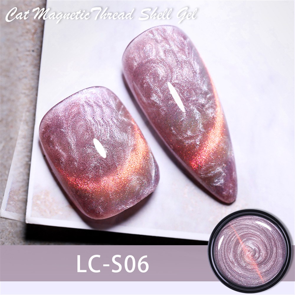 LILYCUTE 7ml Cat Eye Shell Pearl Thread(Kedi Gözü Deniz Kabuğu Efekti Kalıcı Oje) LC-S06