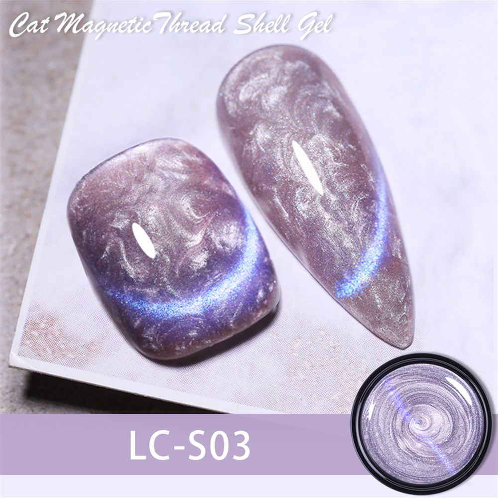 LILYCUTE 7ml Cat Eye Shell Pearl Thread(Kedi Gözü Deniz Kabuğu Efekti Kalıcı Oje) LC-S03