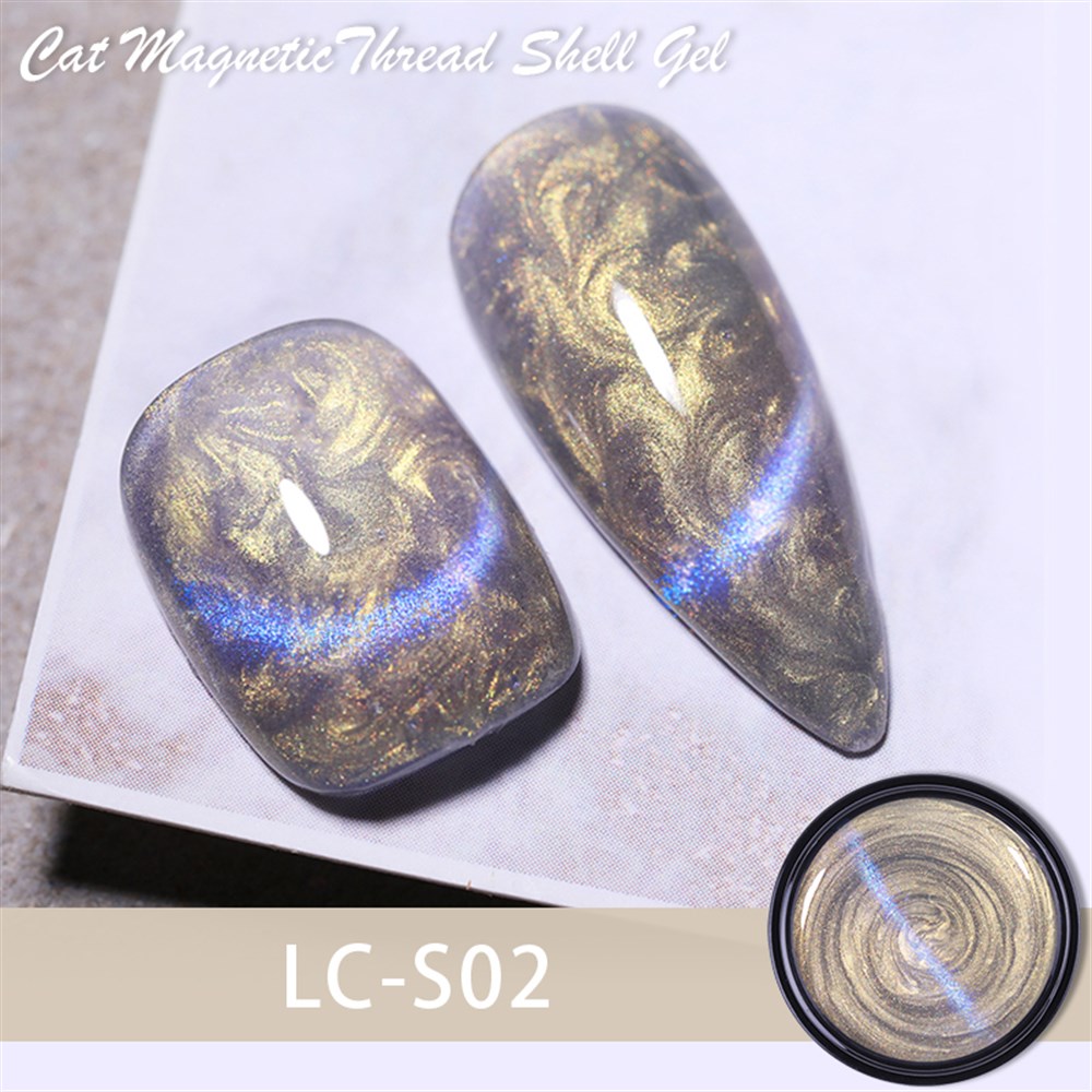LILYCUTE 7ml Cat Eye Shell Pearl Thread(Kedi Gözü Deniz Kabuğu Efekti Kalıcı Oje) LC-S02