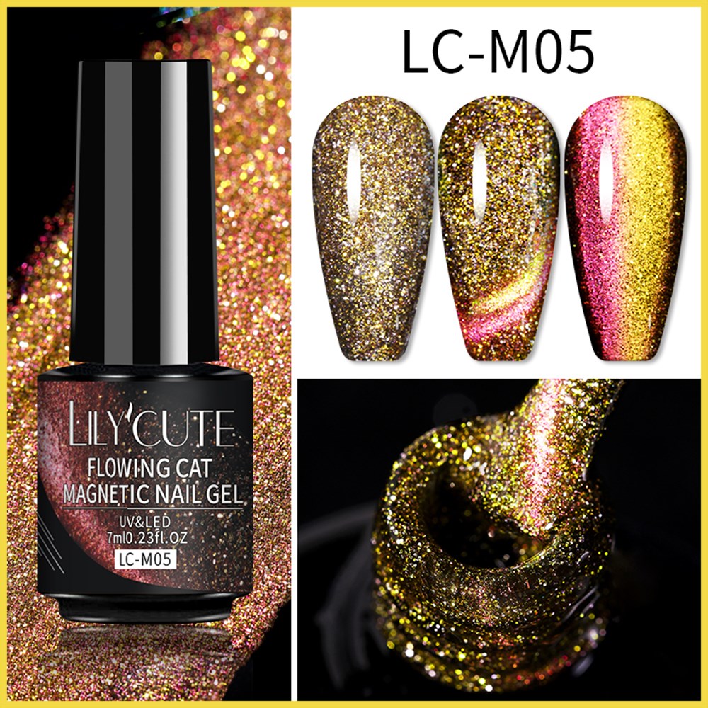 Lily'Cute 7ml Flowing Cat Magnetic UV Nail Gel ( Kedi Gözü Kalıcı oje ) LC-M05