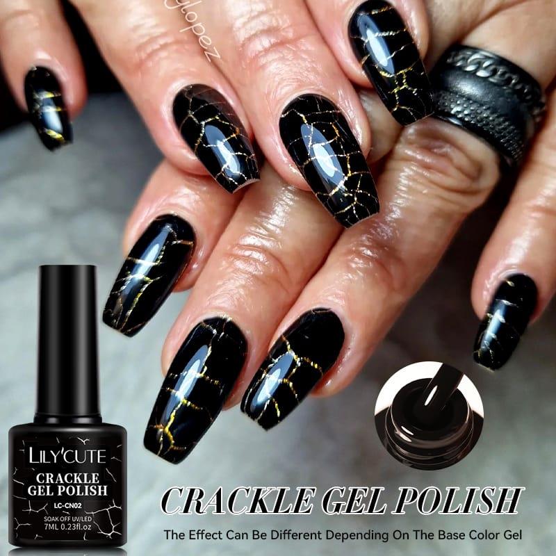 LILYCUTE 7ml Hava Kuruyan Çatlayan Oje CN02 SİYAH
