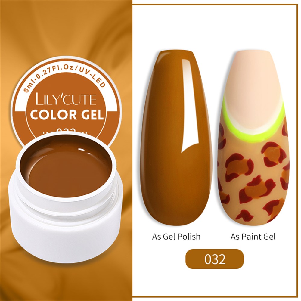 LILY'CUTE 8 ML UV COLOR GEL ( KAP UV KALICI OJE&PAINTING GEL ) 032