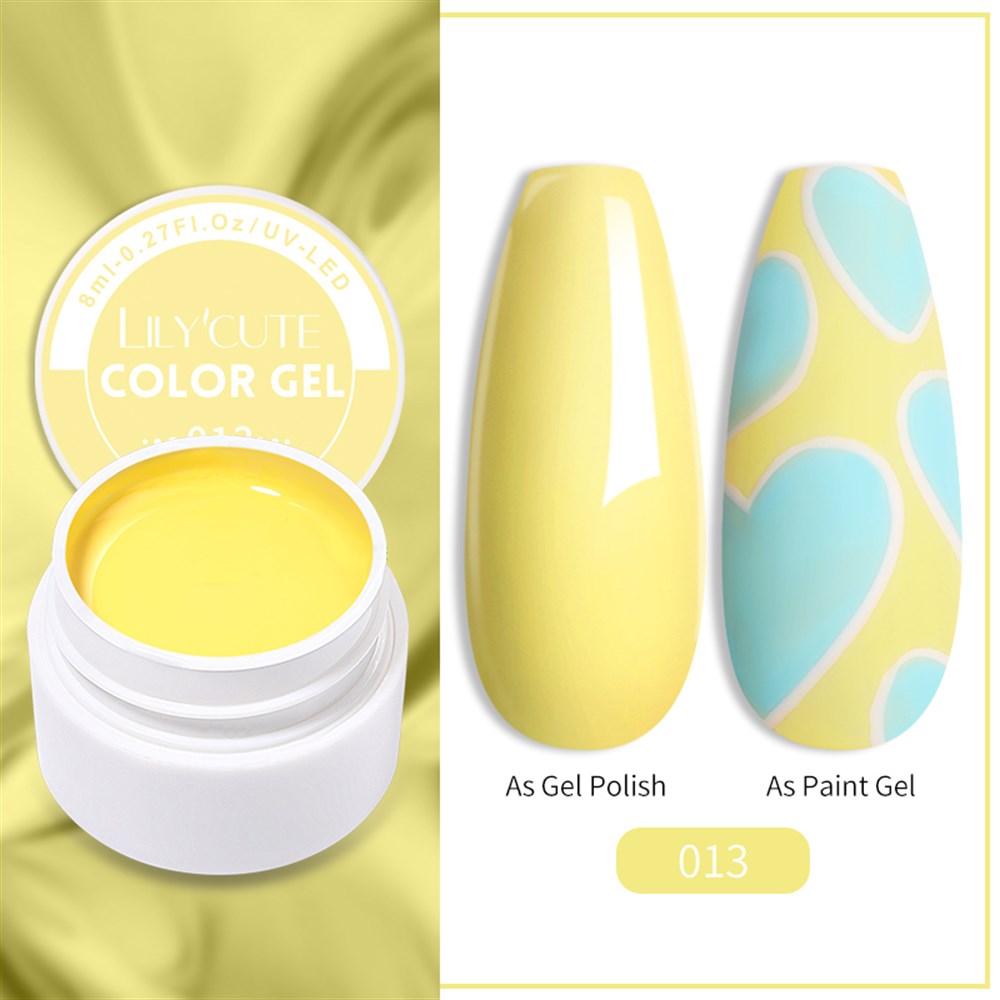 LILY'CUTE 8 ML UV COLOR GEL ( KAP UV KALICI OJE&PAINTING GEL ) 013
