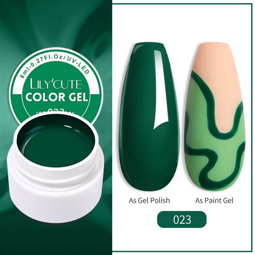 LILY'CUTE 8 ML UV COLOR GEL ( KAP UV KALICI OJE&PAINTING GEL ) 023