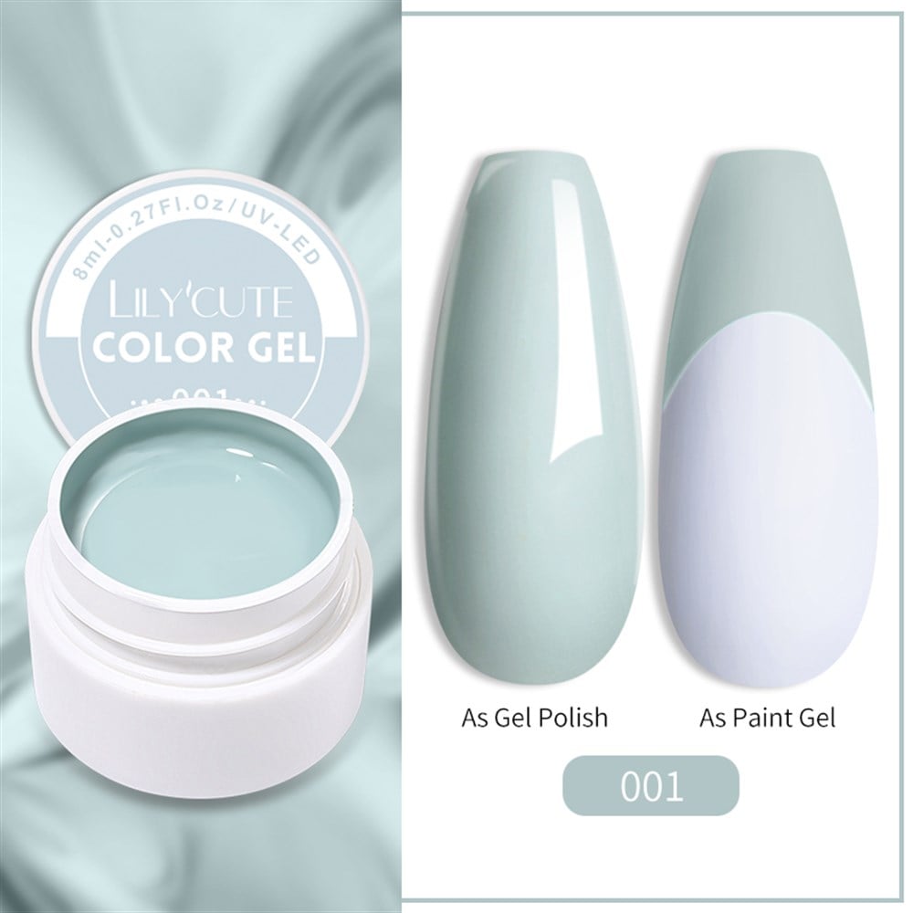 LILY'CUTE 8 ML UV COLOR GEL ( KAP UV KALICI OJE&PAINTING GEL ) 001