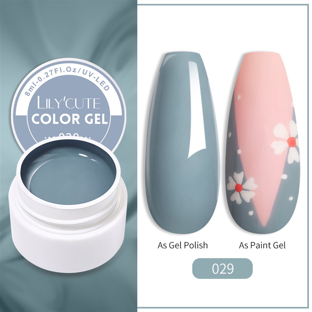 LILY'CUTE 8 ML UV COLOR GEL ( KAP UV KALICI OJE&PAINTING GEL ) 029