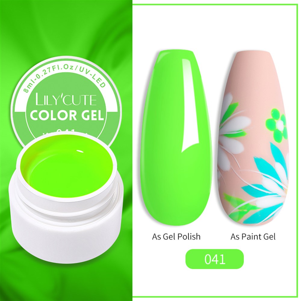 LILY'CUTE 8 ML UV COLOR GEL ( KAP UV KALICI OJE&PAINTING GEL ) 041