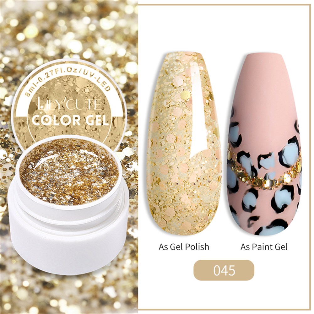 LILY'CUTE 8 ML UV COLOR GEL ( KAP UV KALICI OJE&PAINTING GEL ) 045