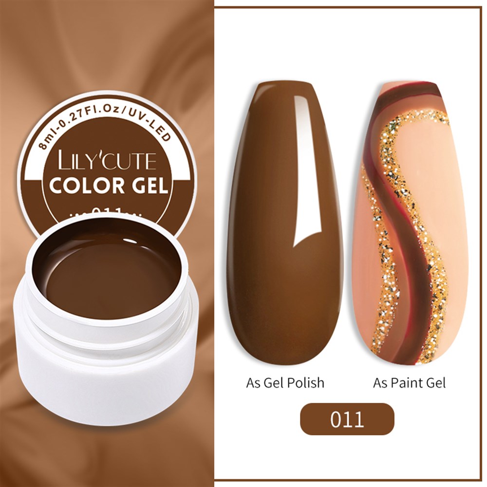 LILY'CUTE 8 ML UV COLOR GEL ( KAP UV KALICI OJE&PAINTING GEL ) 011