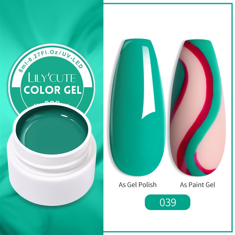 LILY'CUTE 8 ML UV COLOR GEL ( KAP UV KALICI OJE&PAINTING GEL ) 039