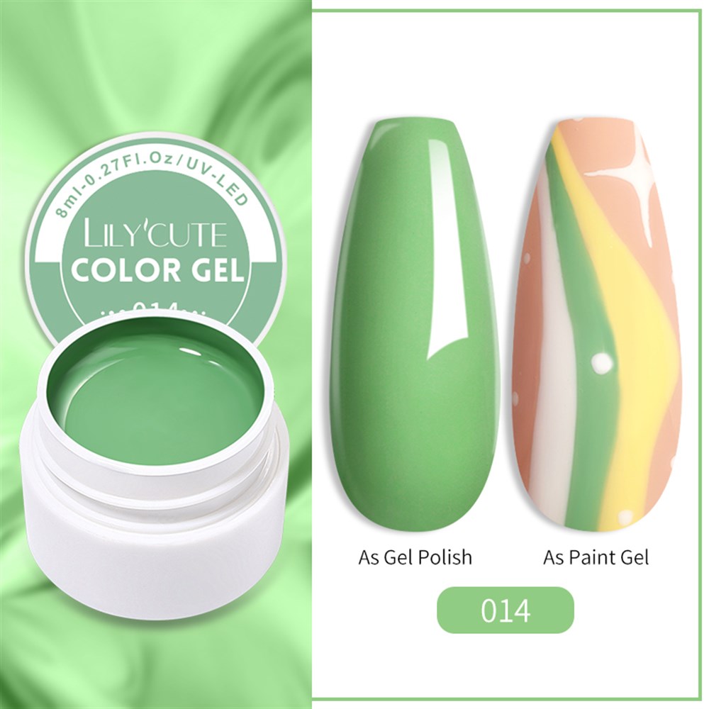 LILY'CUTE 8 ML UV COLOR GEL ( KAP UV KALICI OJE&PAINTING GEL ) 014