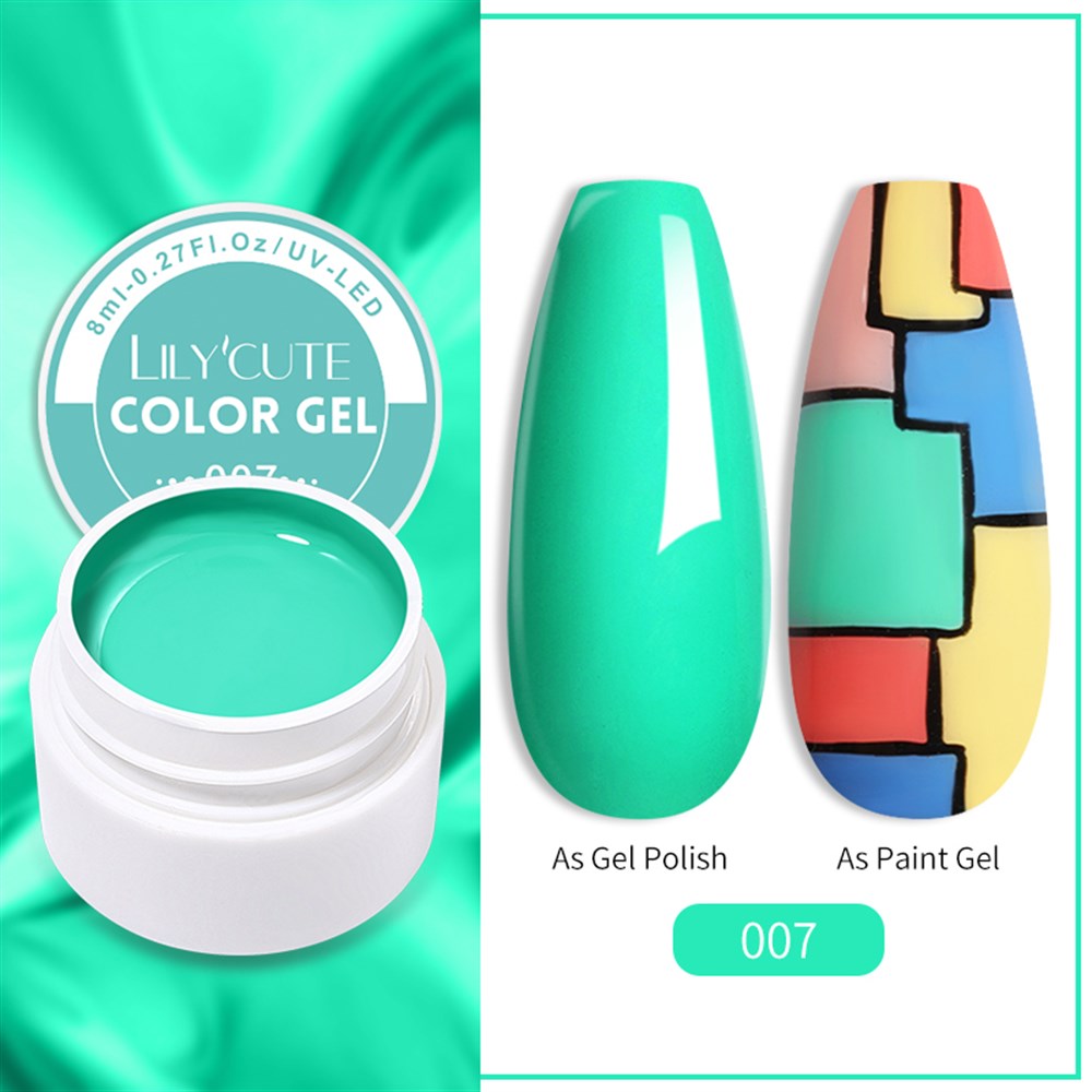 LILY'CUTE 8 ML UV COLOR GEL ( KAP UV KALICI OJE&PAINTING GEL ) 007