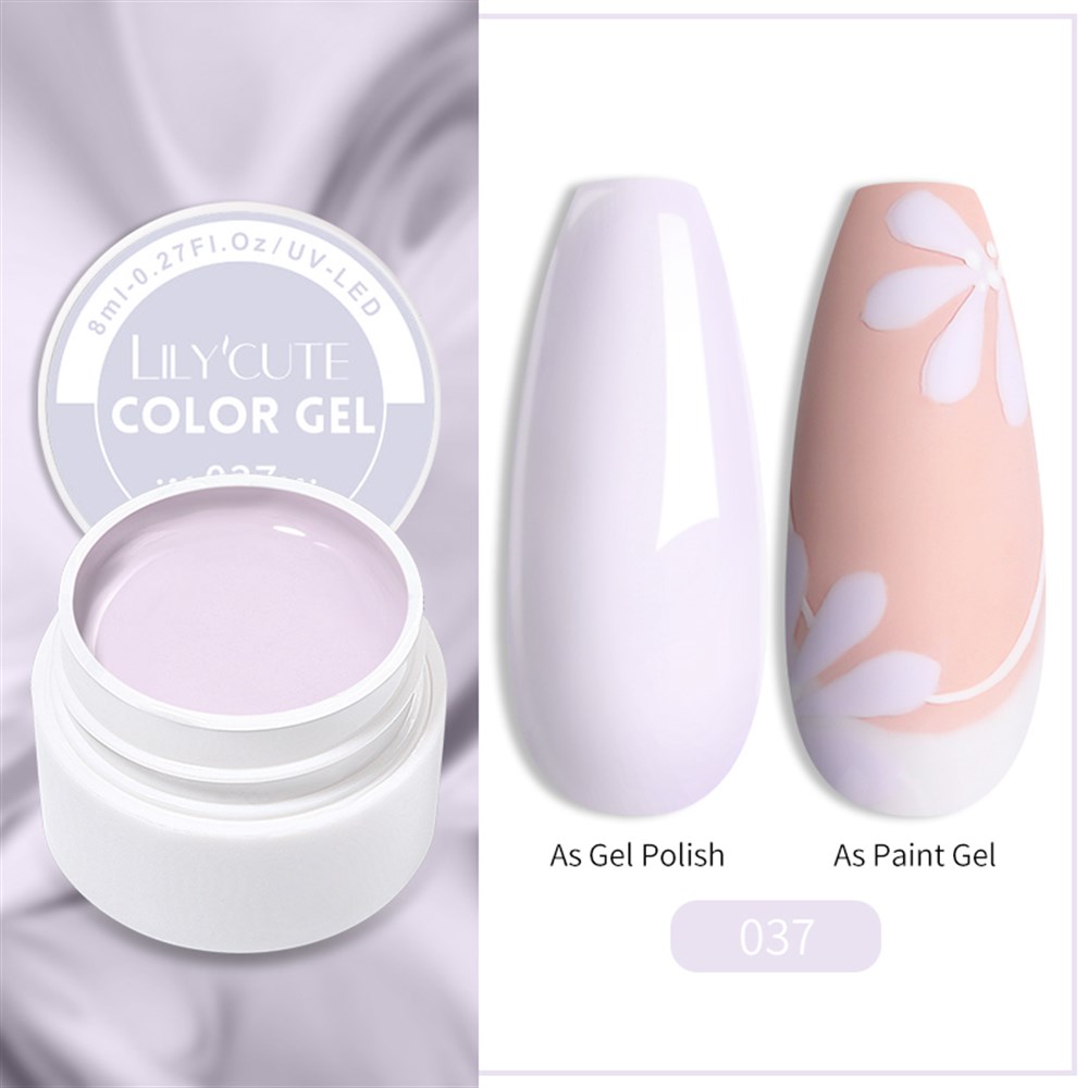 LILY'CUTE 8 ML UV COLOR GEL ( KAP UV KALICI OJE&PAINTING GEL ) 037
