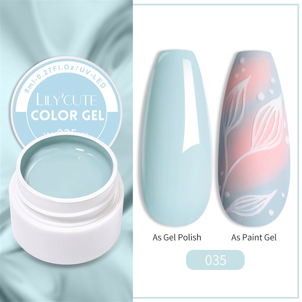 LILY'CUTE 8 ML UV COLOR GEL ( KAP UV KALICI OJE&PAINTING GEL ) 035