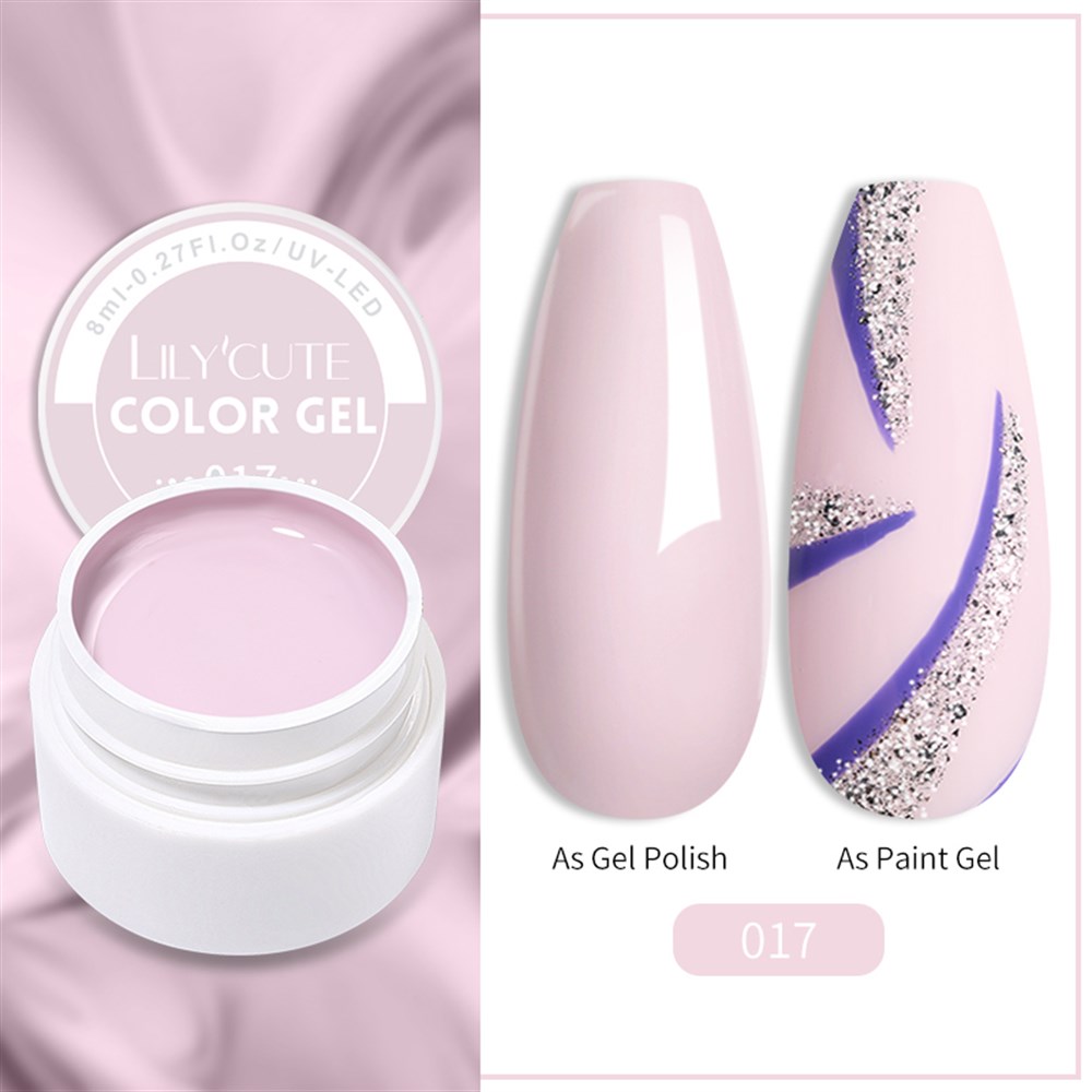 LILY'CUTE 8 ML UV COLOR GEL ( KAP UV KALICI OJE&PAINTING GEL ) 017