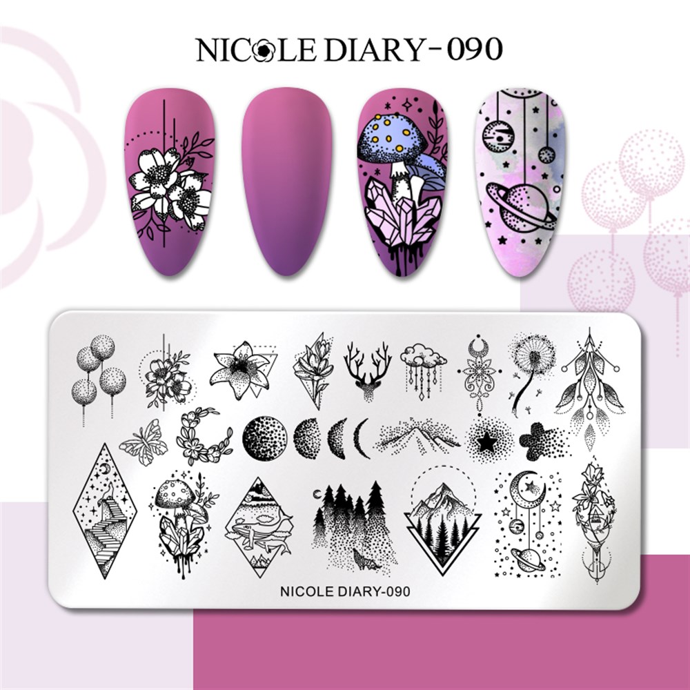 NICOLE DIARY BASKI DESEN PLAKASI 090