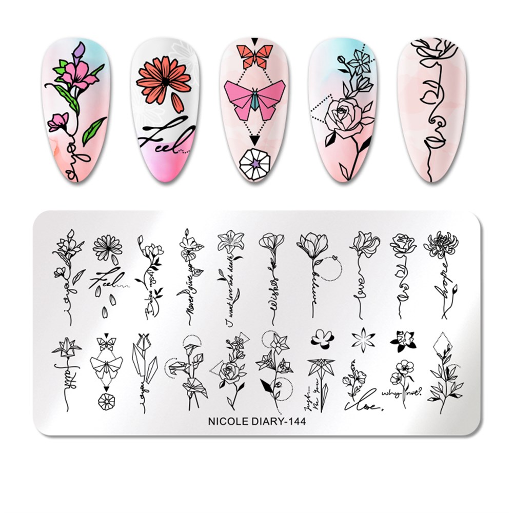NICOLE DIARY BASKI DESEN PLAKASI 144
