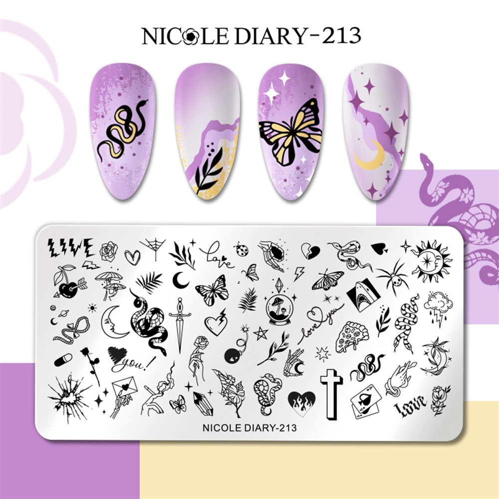 NICOLE DIARY BASKI DESEN PLAKASI 213