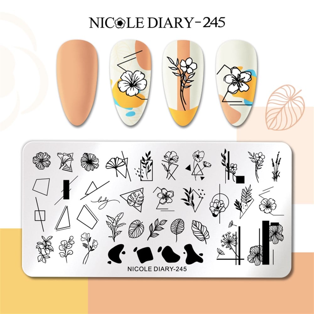 NICOLE DIARY BASKI DESEN PLAKASI 245