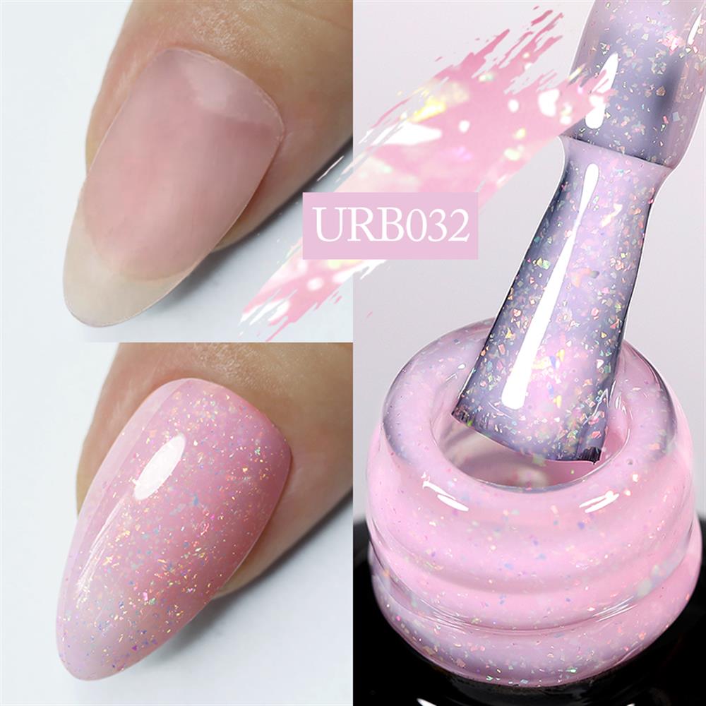 UR SUGAR 7ml Flakes Rubber Base Coat Uv Gel URB032