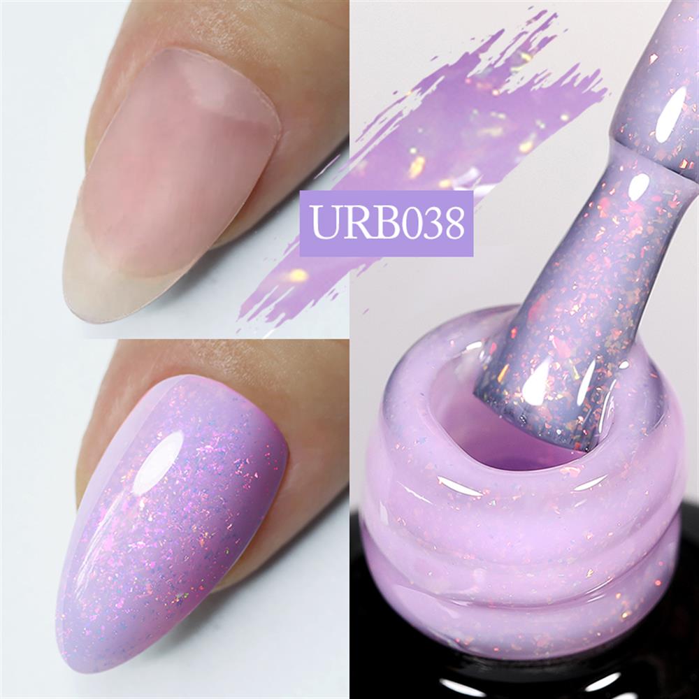UR SUGAR 7ml Flakes Rubber Base Coat Uv Gel URB038