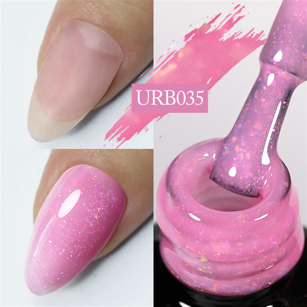 UR SUGAR 7ml Flakes Rubber Base Coat Uv Gel URB035