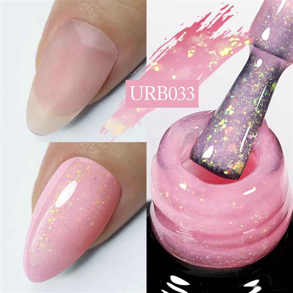 UR SUGAR 7ml Flakes Rubber Base Coat Uv Gel URB033