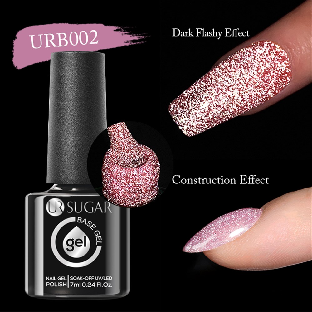 UR SUGAR 7ml REFLECTIVE (REFLEKTÖRLÜ FLASH) RUBBER BASE GEL URB002