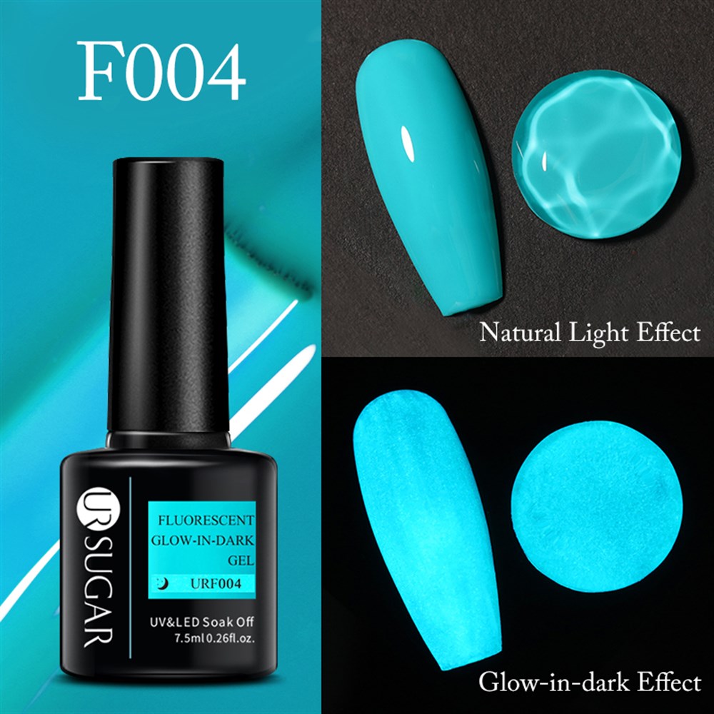 UR SUGAR NEON FLORESAN (KARANLIKTA PARLAYAN)  7,5ml UV KALICI OJE  URF004