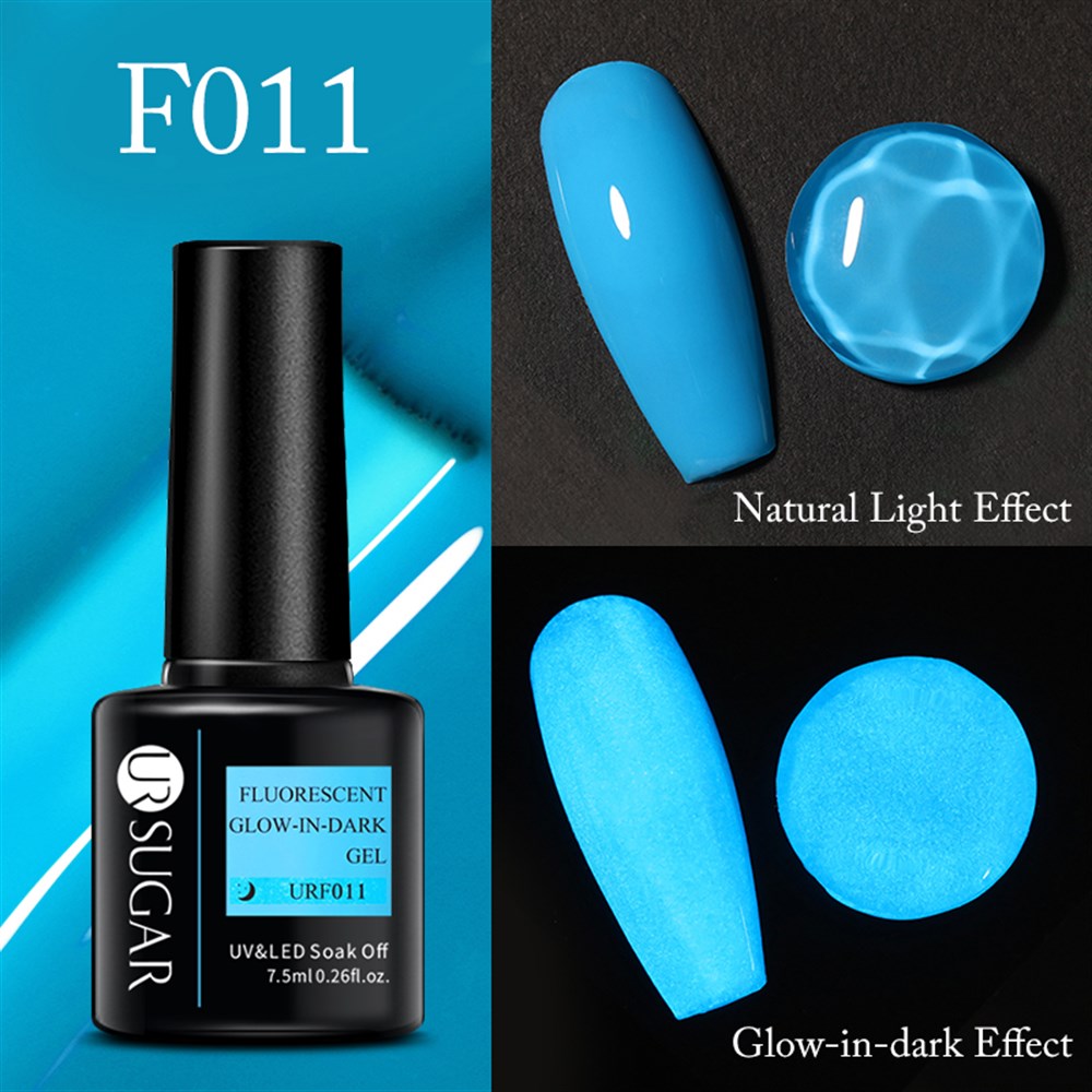 UR SUGAR NEON FLORESAN (KARANLIKTA PARLAYAN)  7,5ml UV KALICI OJE  URF011